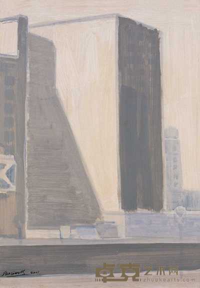 孙纲 2000年作 城市风景Ⅱ 73×100cm